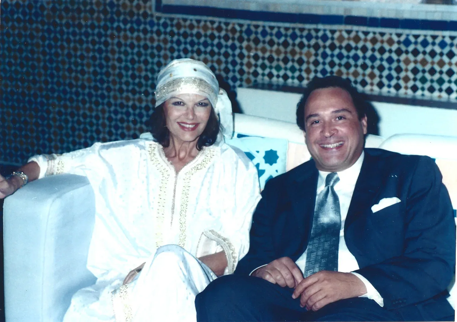 Najib Mountassir with Claudia Cardinale