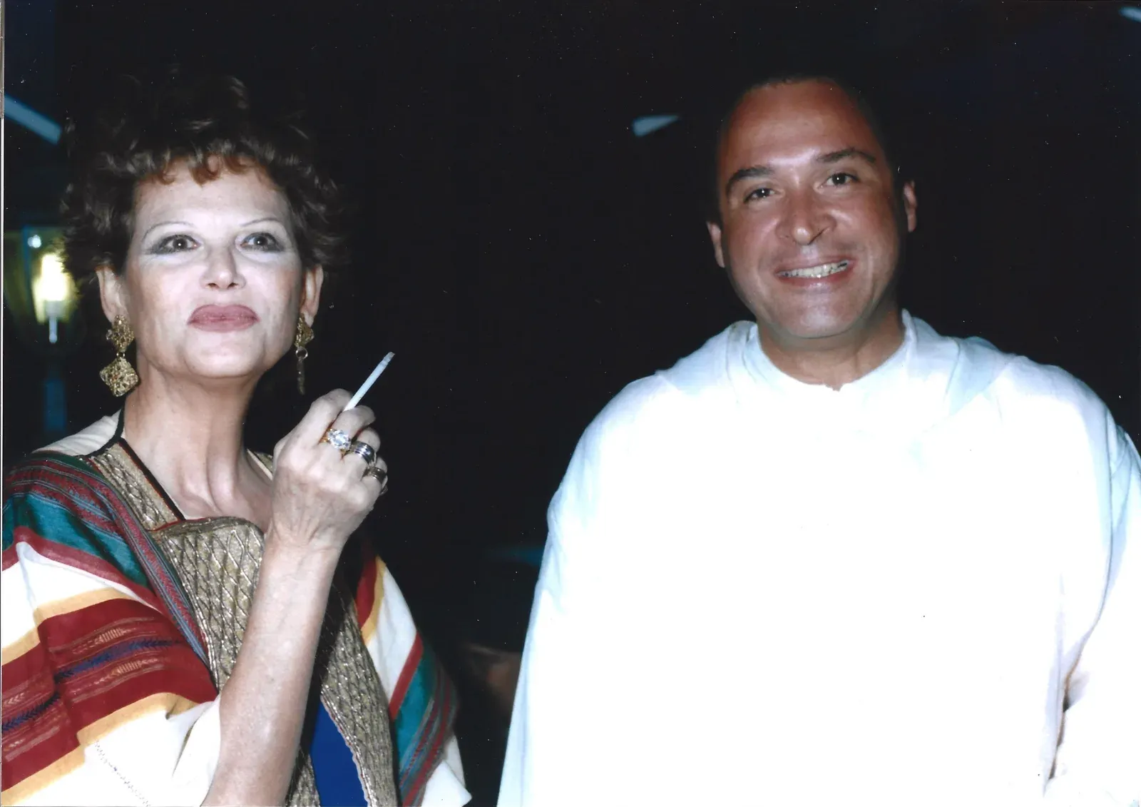 Najib Mountassir with Claudia Cardinale
