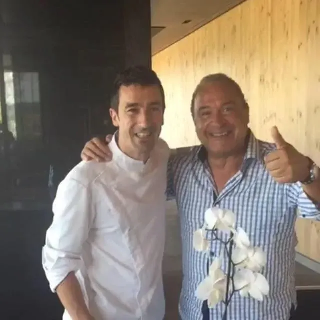 Najib Mountassir with chef Eneko Atxa
