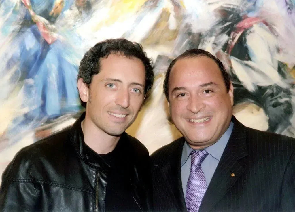 Najib Mountassir with Gad Elmaleh